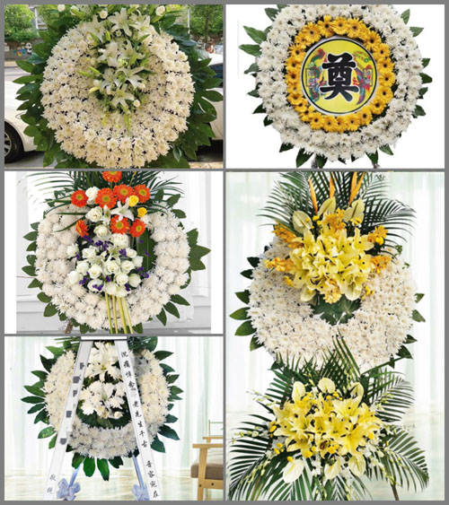 四川成都金堂县清江镇荣华村花圈速递